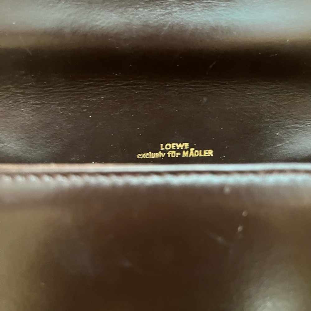 Loewe Dark Brown Leather Shoulder Bag with Silver Hardware - Picture 4 of 11